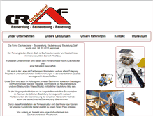 Tablet Screenshot of dachdecker-graf.com